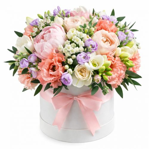 Цветы в коробке «Этерна»