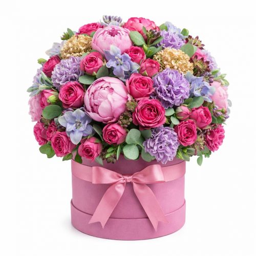 Цветы в коробке «Созвездие»