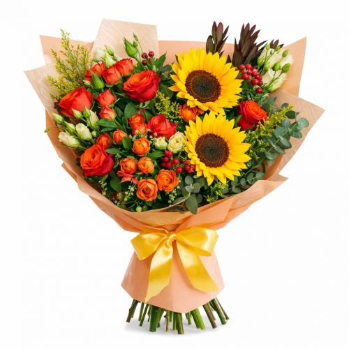 Букет из свежих цветов «Летнее Сияние»
