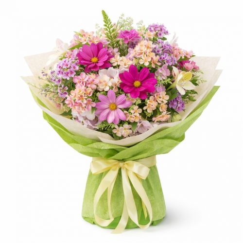 Цветочный букет «Розовый бриз»