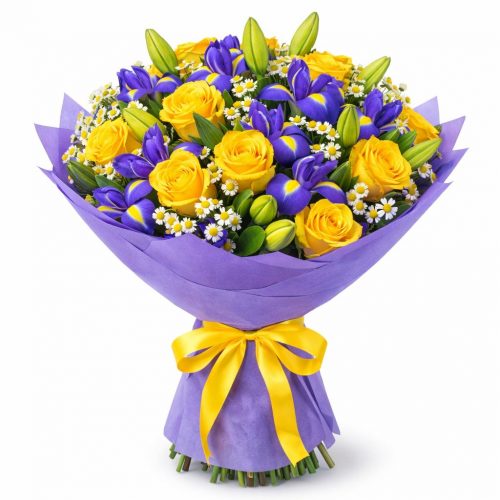 Цветочный букет «Яркий закат»